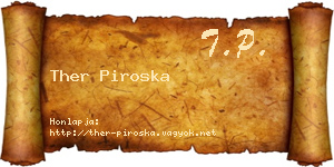 Ther Piroska névjegykártya